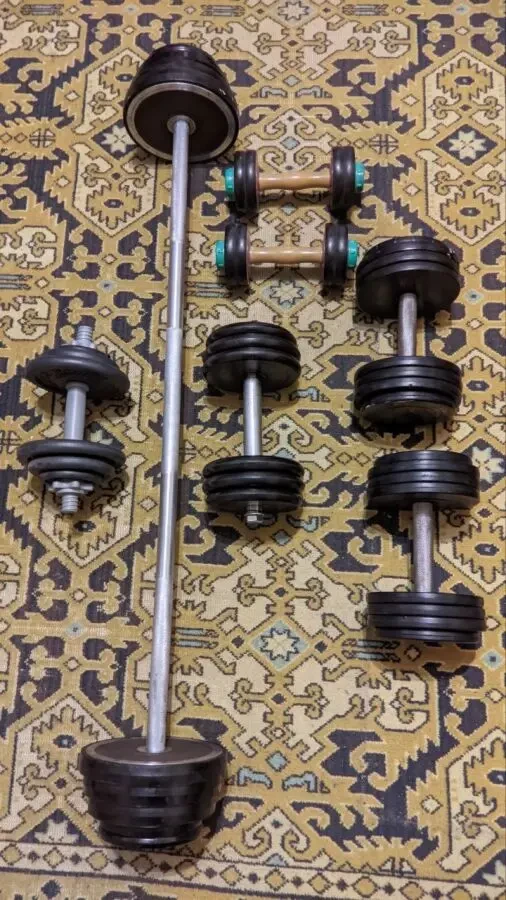 Штанга Гантелі Набір 71 кг 4