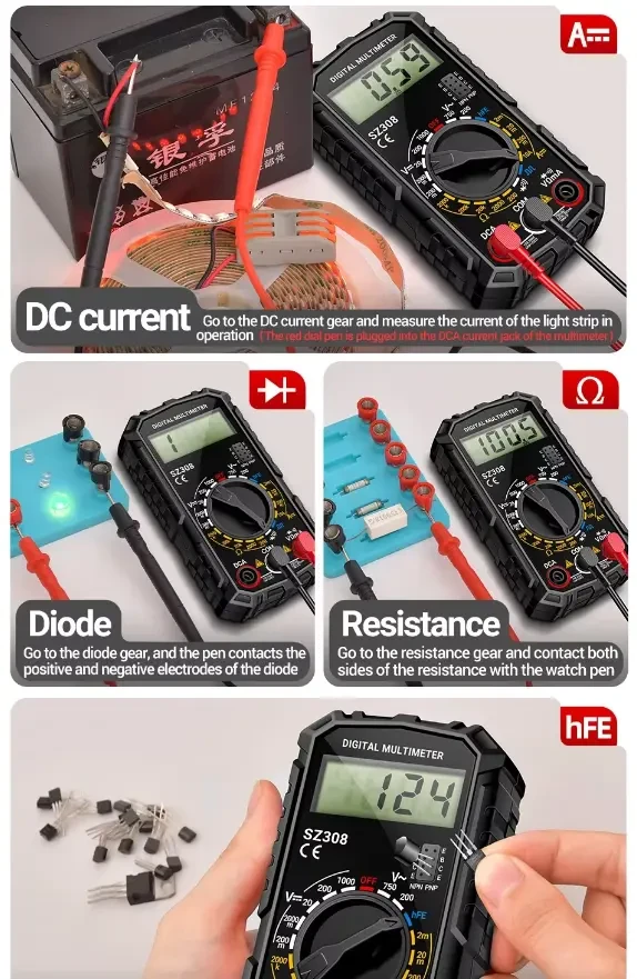 Мультиметр Тестер механический SZ308 4