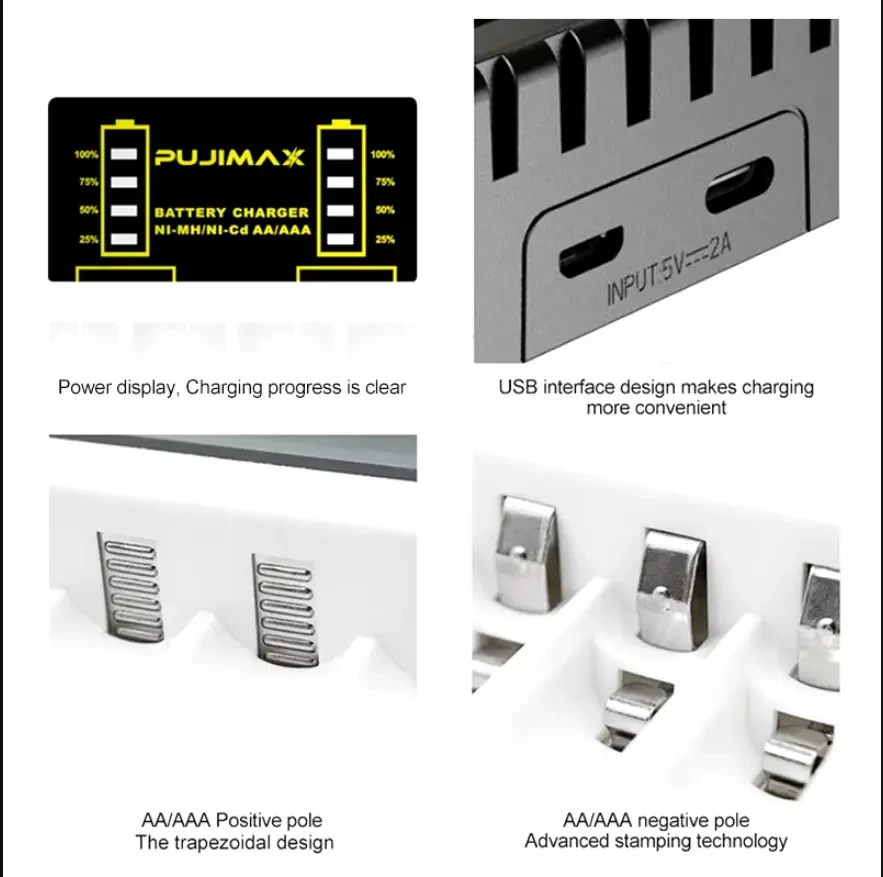 Зарядное устройство зарядний пристрій для AA/AAA аккумуляторов 6