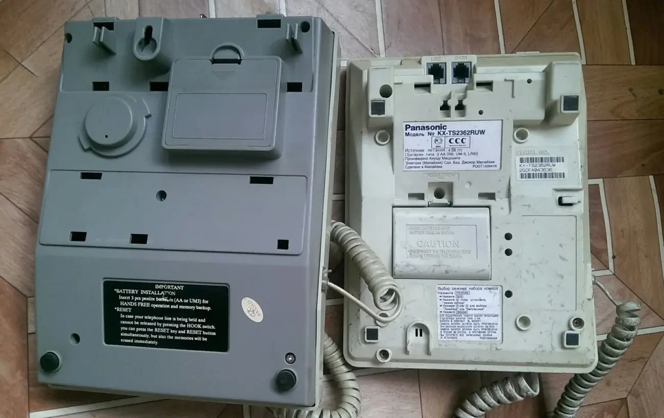 Panasonic 2 шт телефон проводной кнопочный цена за 2 штуки вместе 2