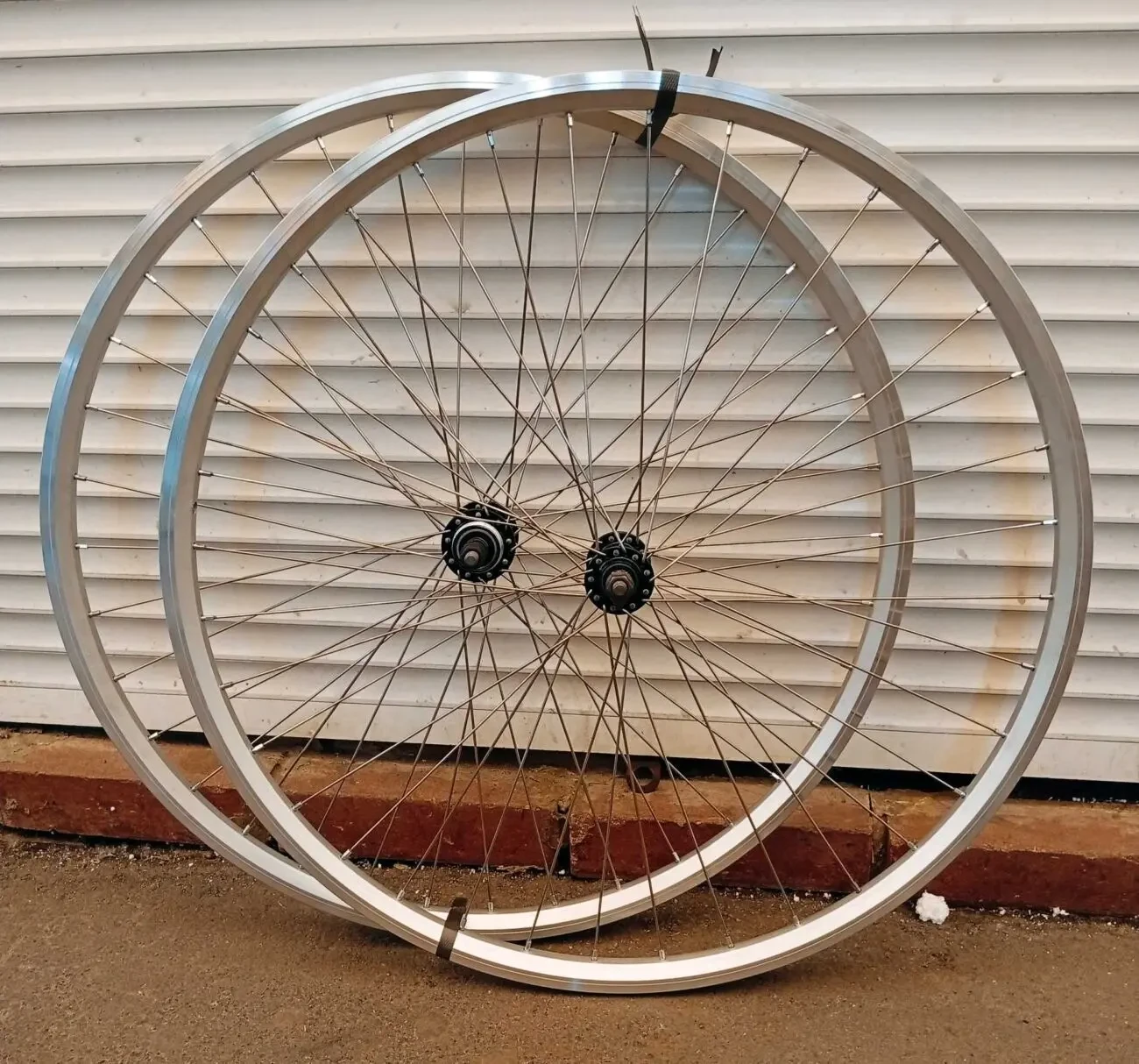 Вело колёса комплект под трещотку нержавейка