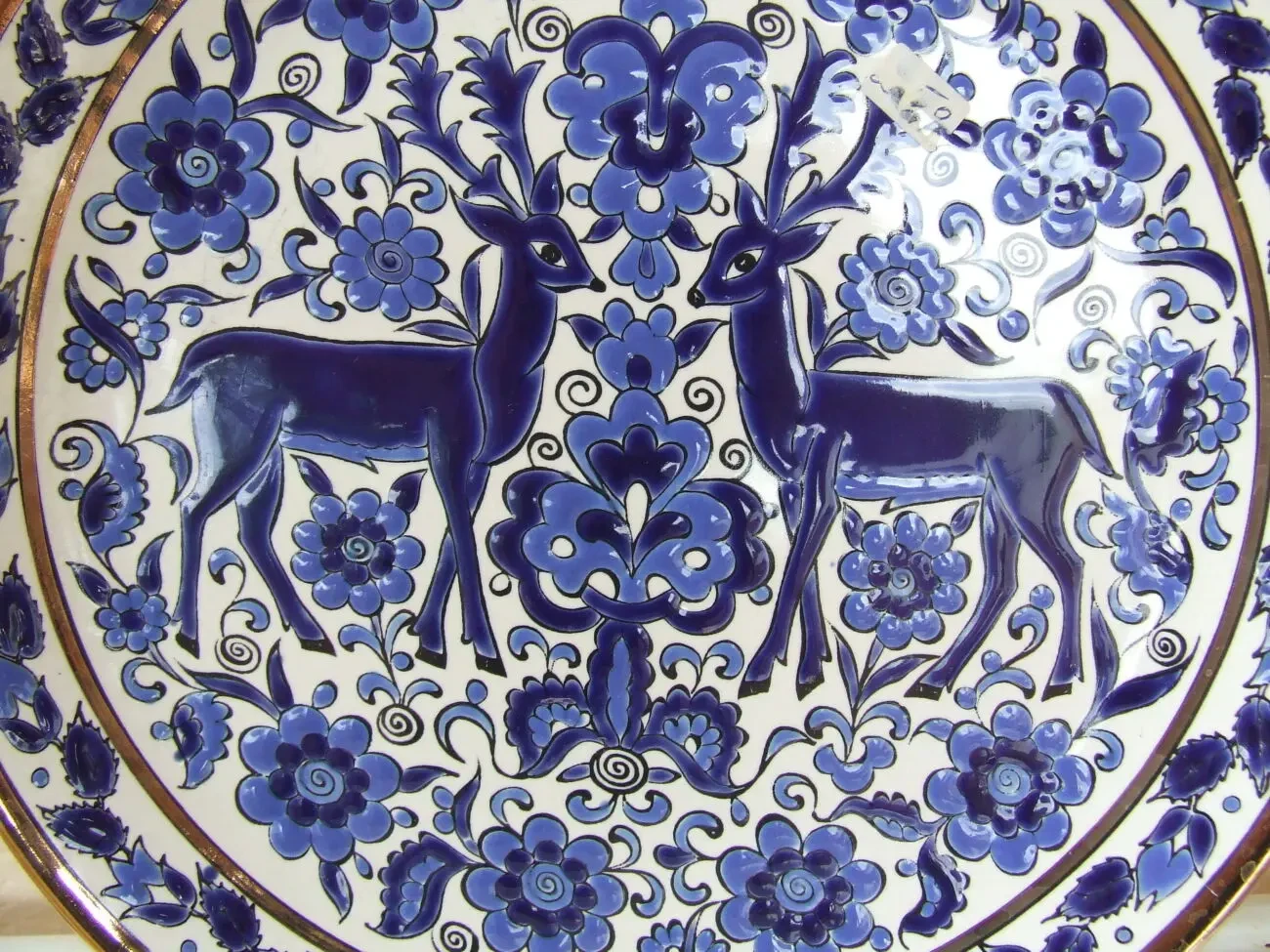 Фарфор тарелка настенная Греция раз. 25 см. Европа 1980 гг. 10