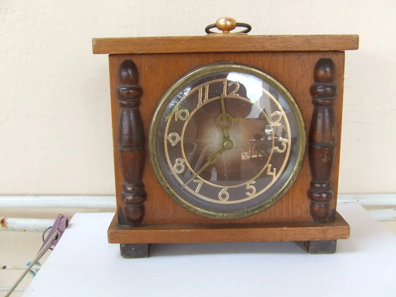 Часы Сердобский часовой завод раз. 23 х 17 х 6 см. ссср 1950 гг. 7