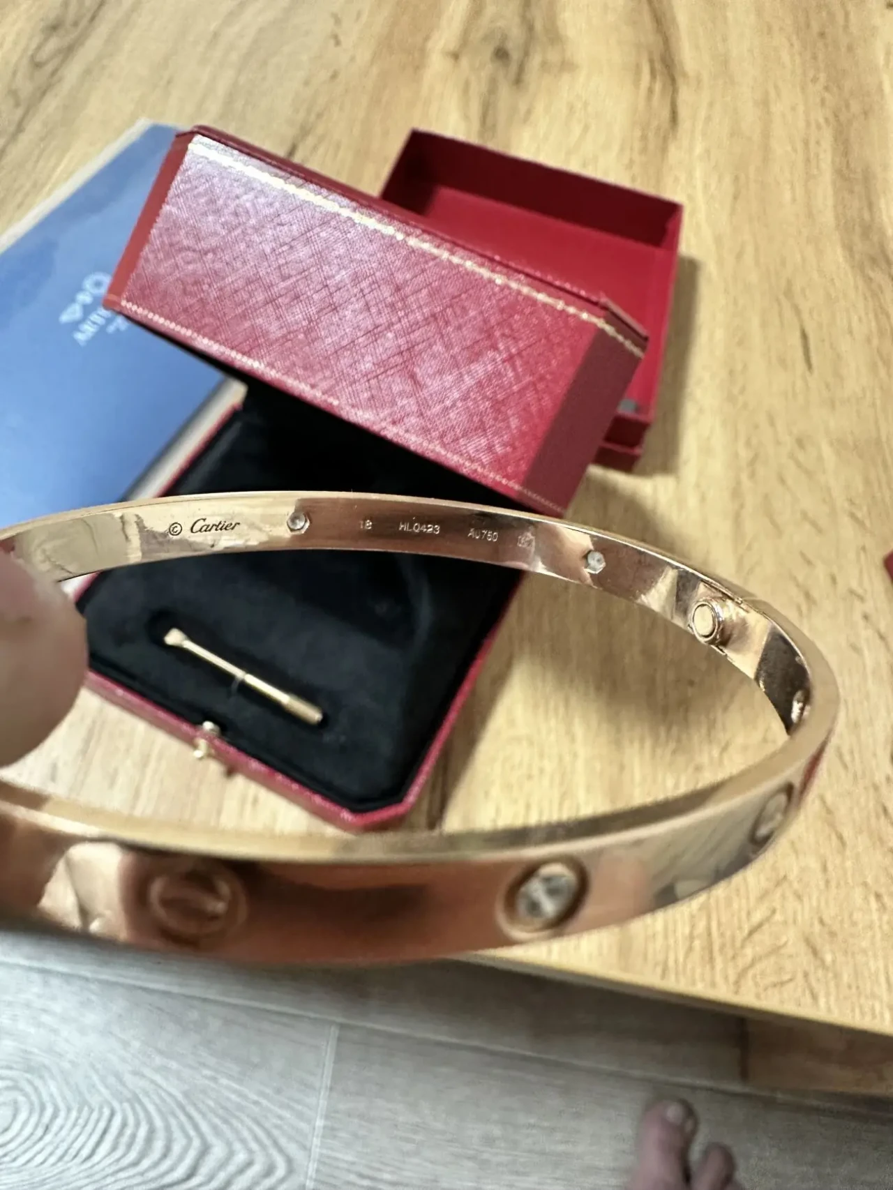 Золотий браслет Cartier Love 7