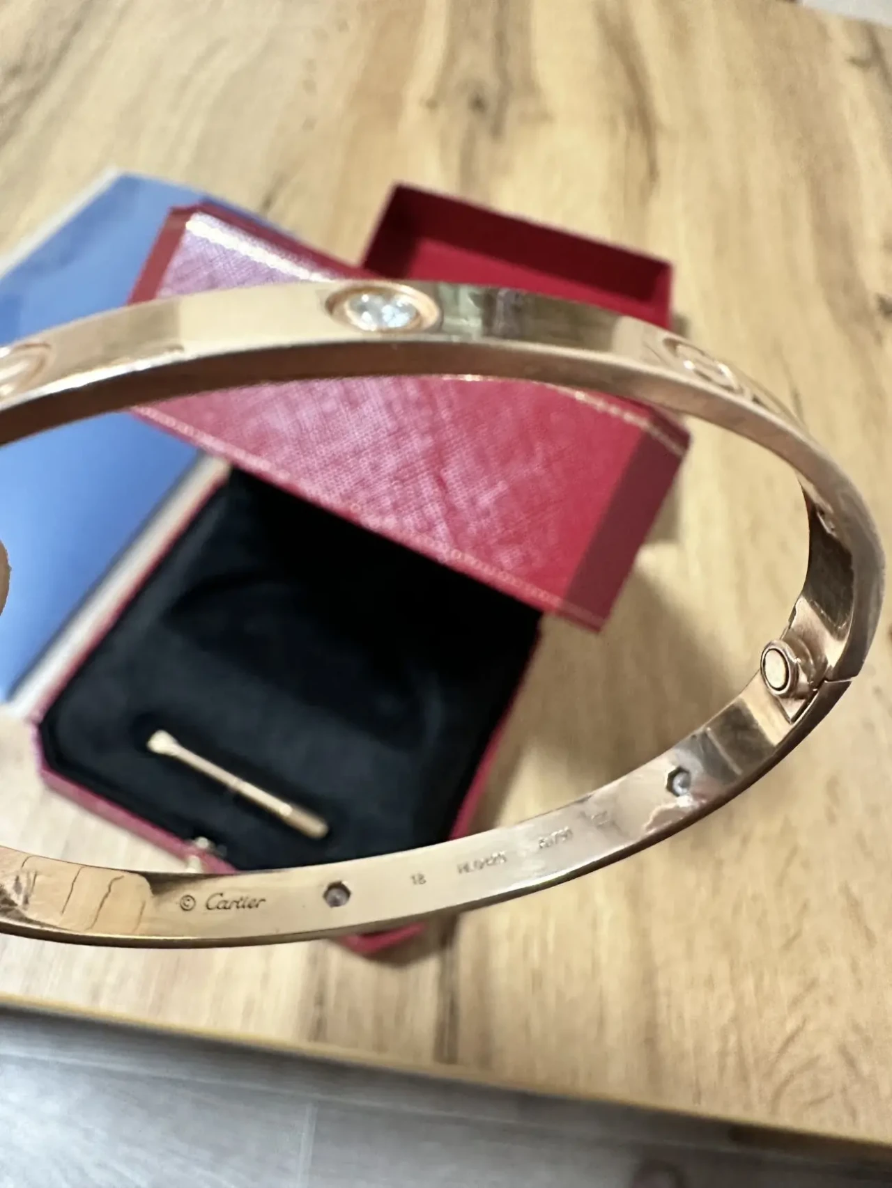 Золотий браслет Cartier Love 3