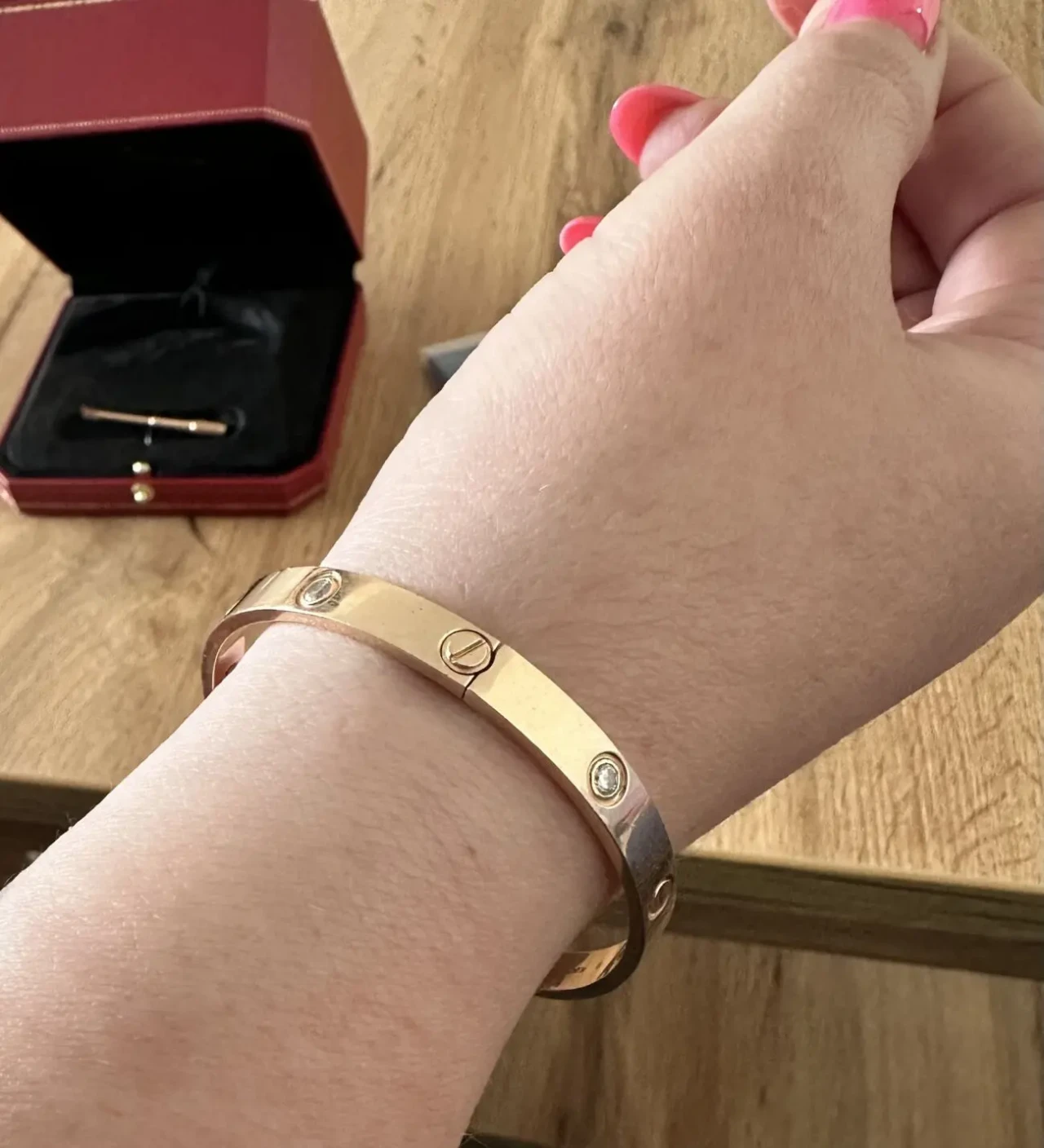 Золотий браслет Cartier Love 9