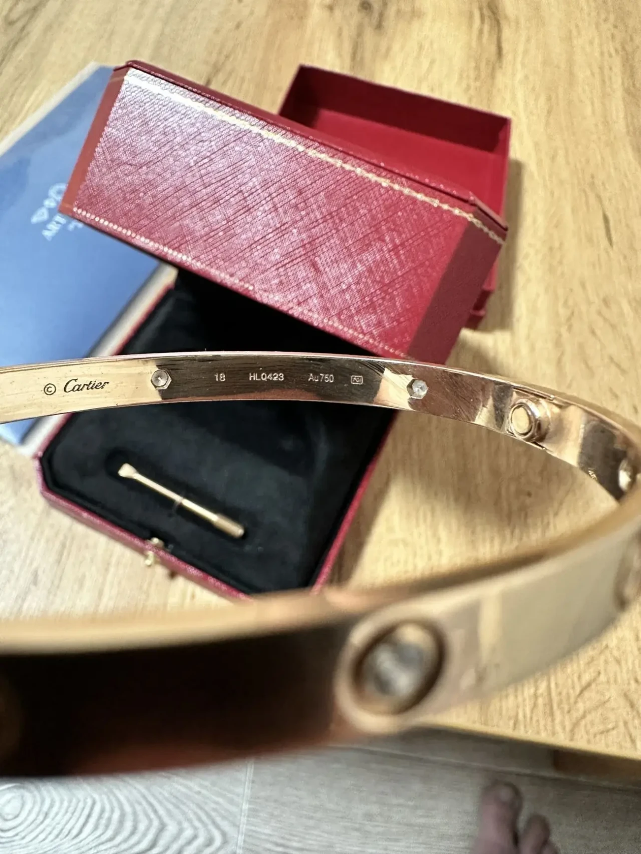 Золотий браслет Cartier Love 6