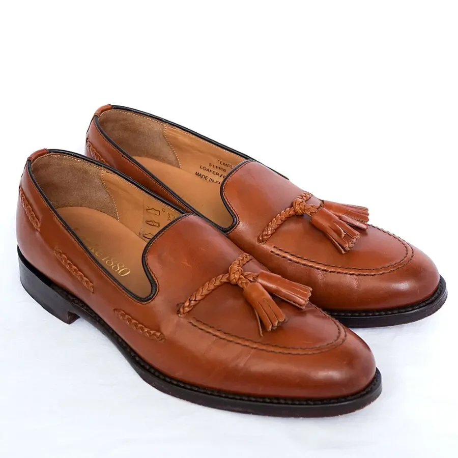 319 фунтов Loake 1880 Англия лоферы UK 6 25 см. кожаные туфли слипоны 2