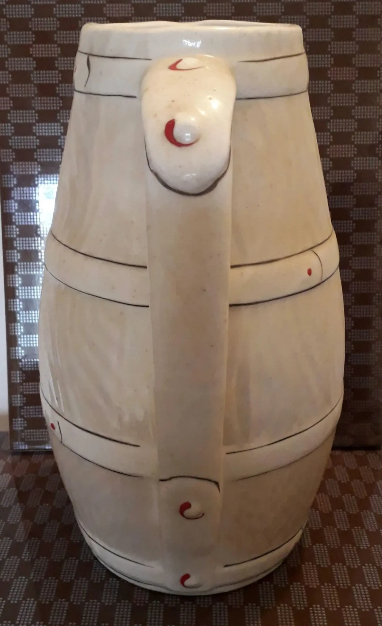 Кувшин бочонок пиво квас чайник керамика український сувенір 4