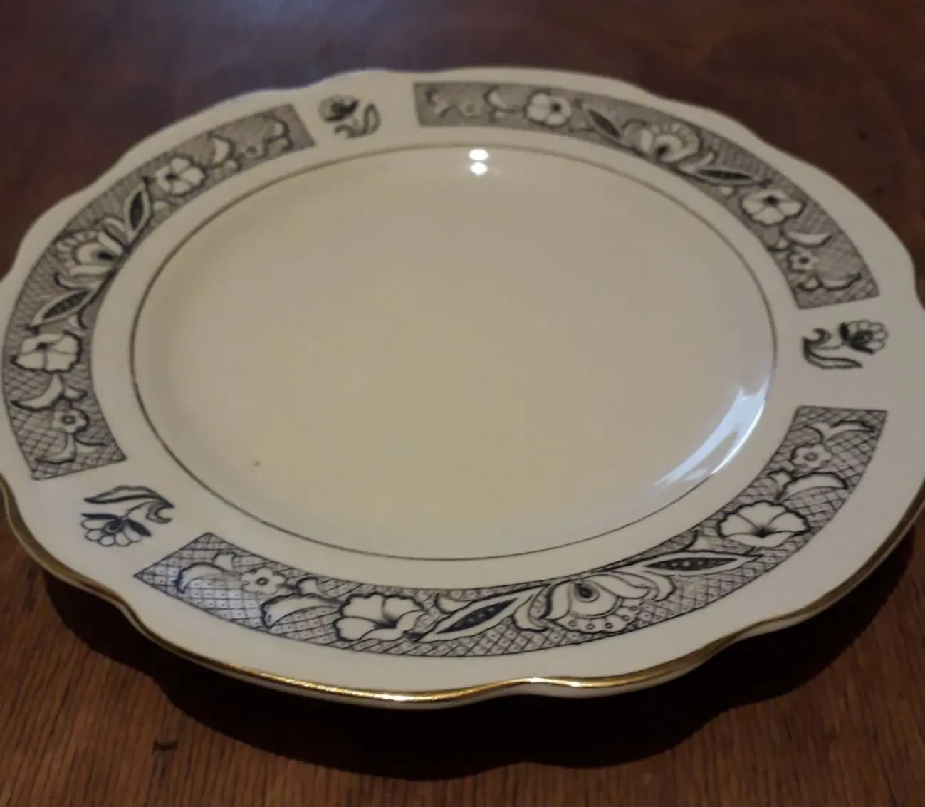 Тарелка десертная пирожковая блюдце Коростень фарфор 2