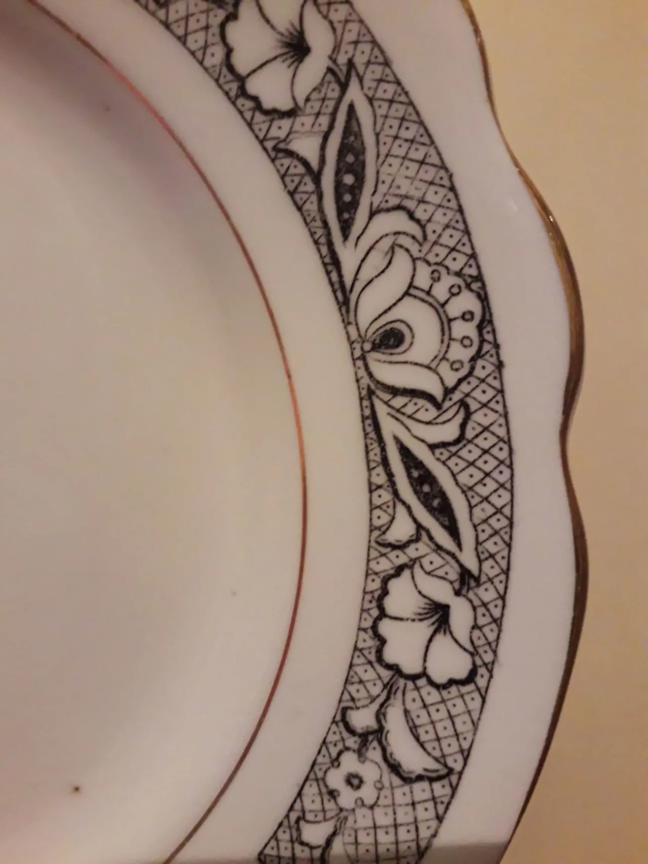 Тарелка десертная пирожковая блюдце Коростень фарфор 3