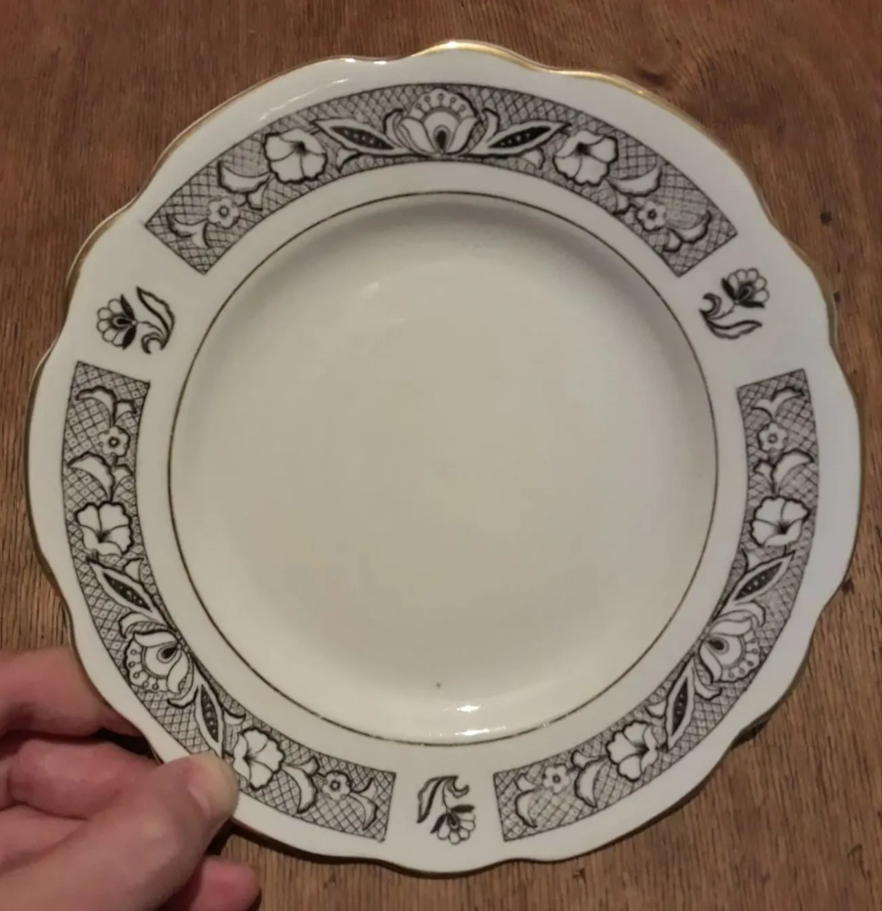 Тарелка десертная пирожковая блюдце Коростень фарфор