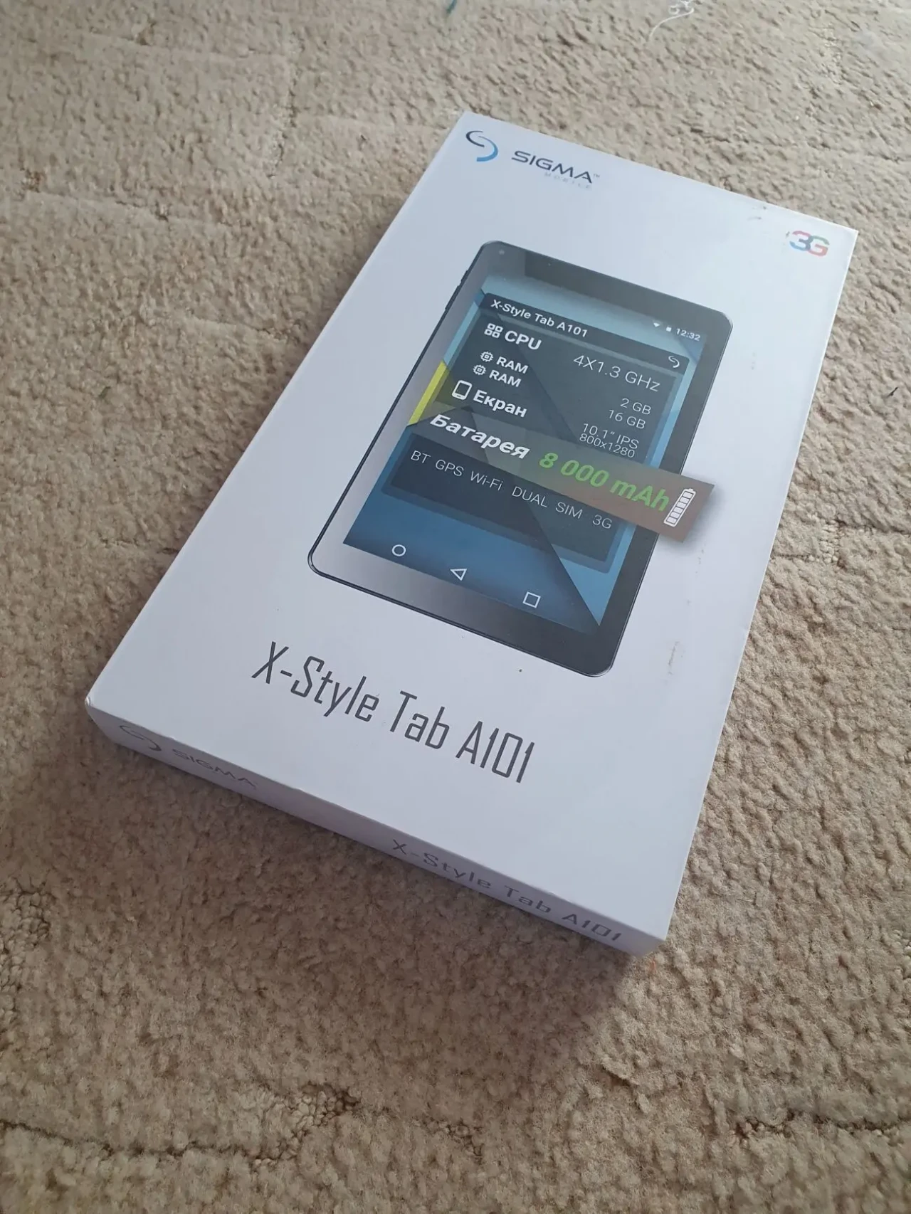 планшет-телефон SIGMA X-Style Tab A101 (экран 10,1 дюйма, 2 сим карты)