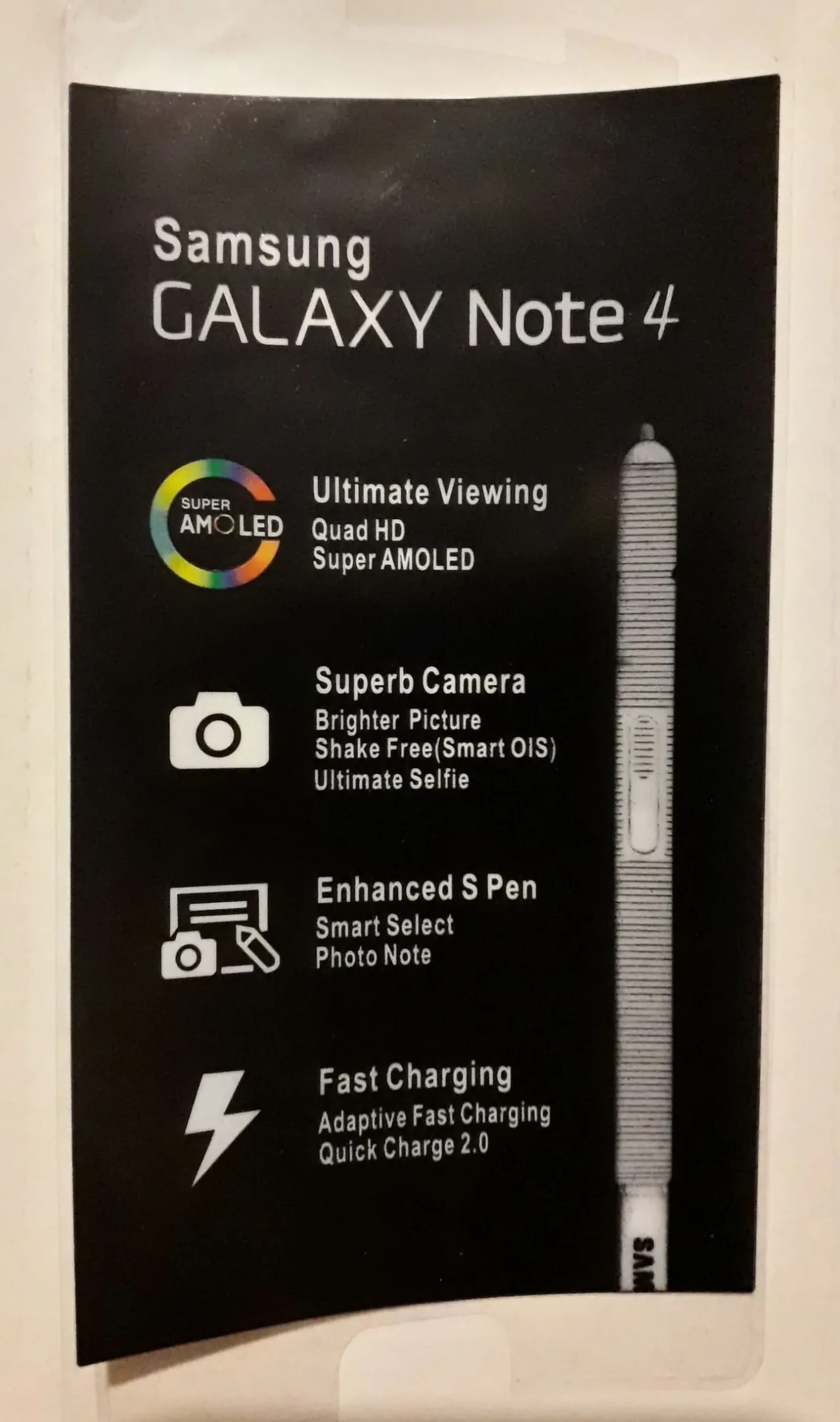 Samsung Galaxy Note 4 смартфон пленка