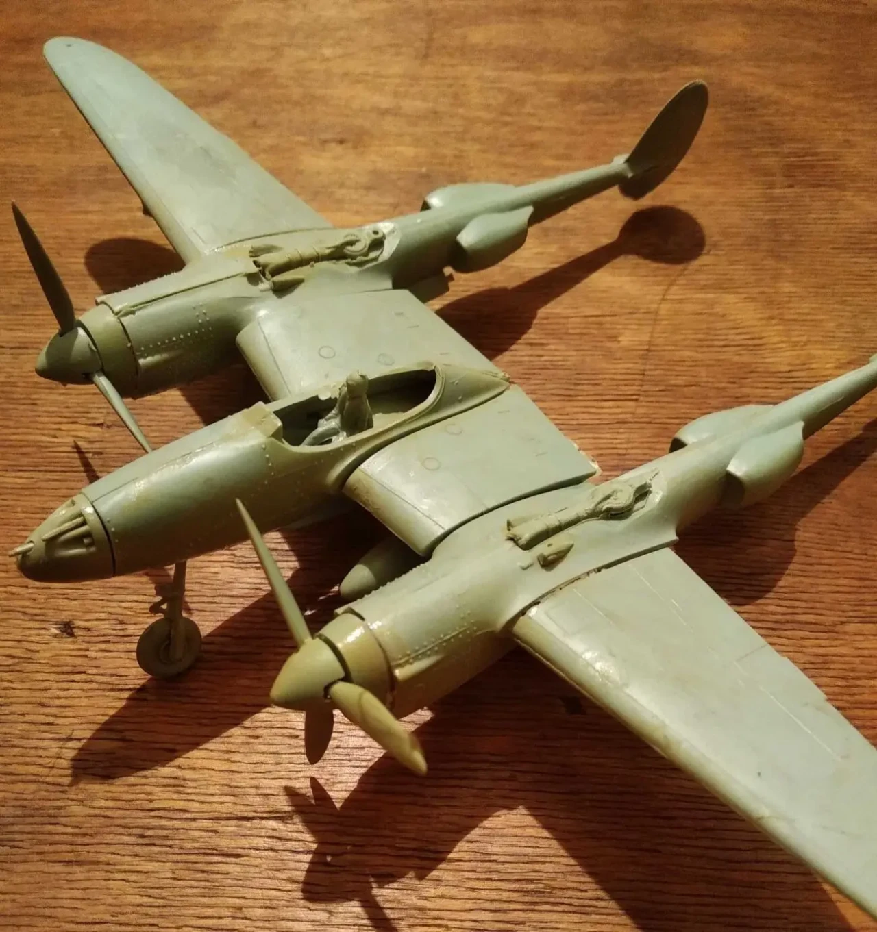 Редкая модель самолет Lockheed P-38 авиация