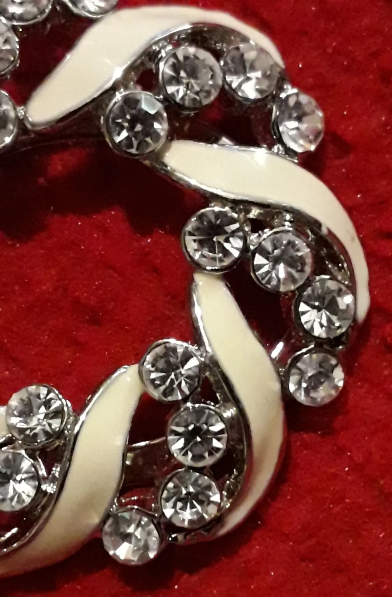 Редкая брошь заколка украшение бижутерия стразы плетение 5