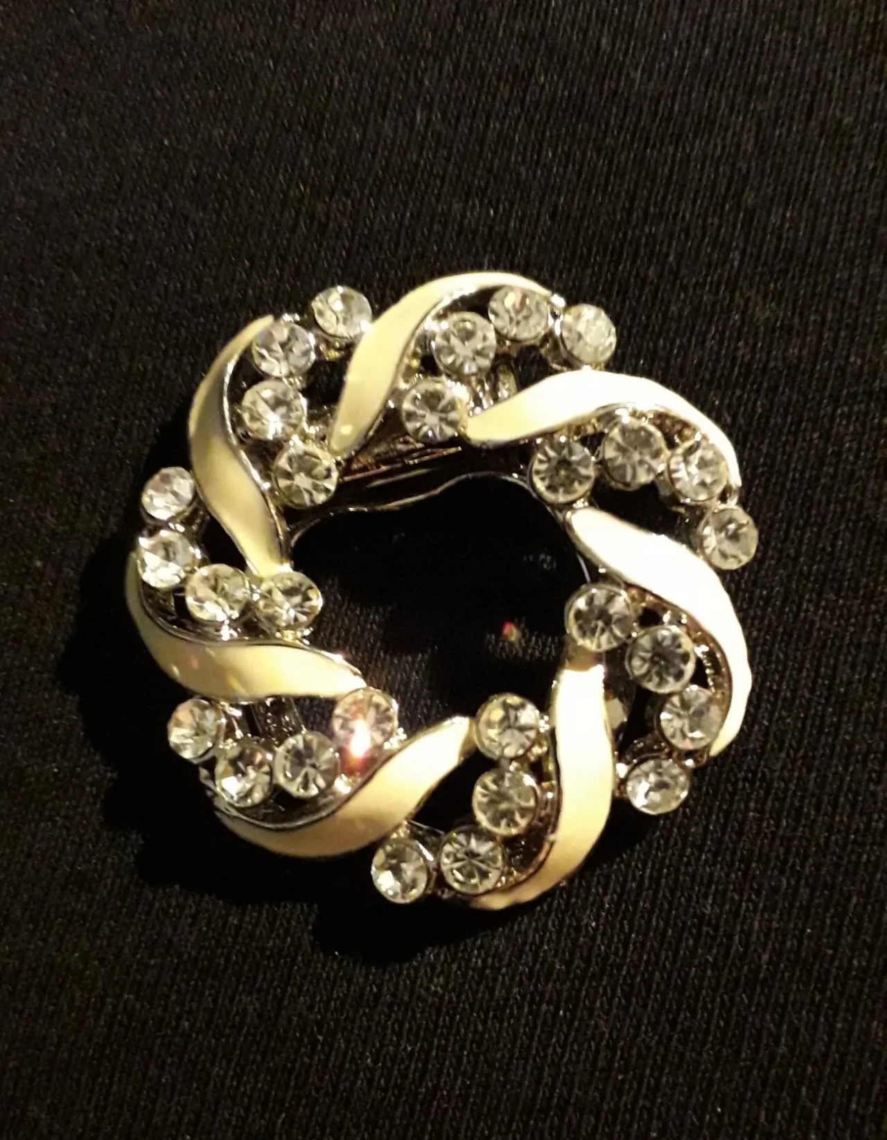 Редкая брошь заколка украшение бижутерия стразы плетение