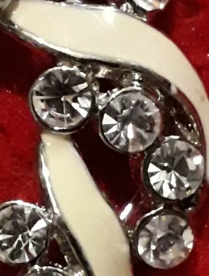 Редкая брошь заколка украшение бижутерия стразы плетение 6