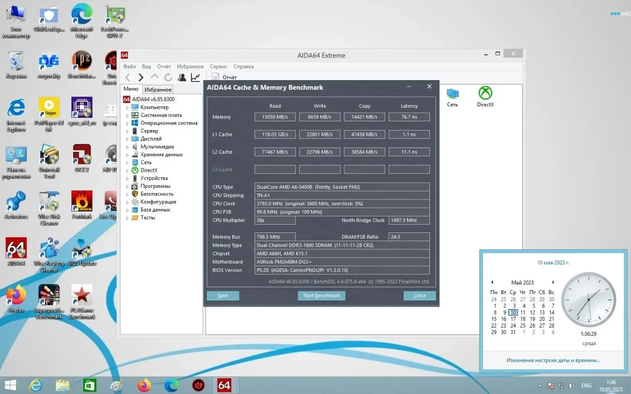 ASRock FM2A68M-DG3+ (sFM2/FM2+, AMD A68H, PCI-Ex16)+A6 5400B 3