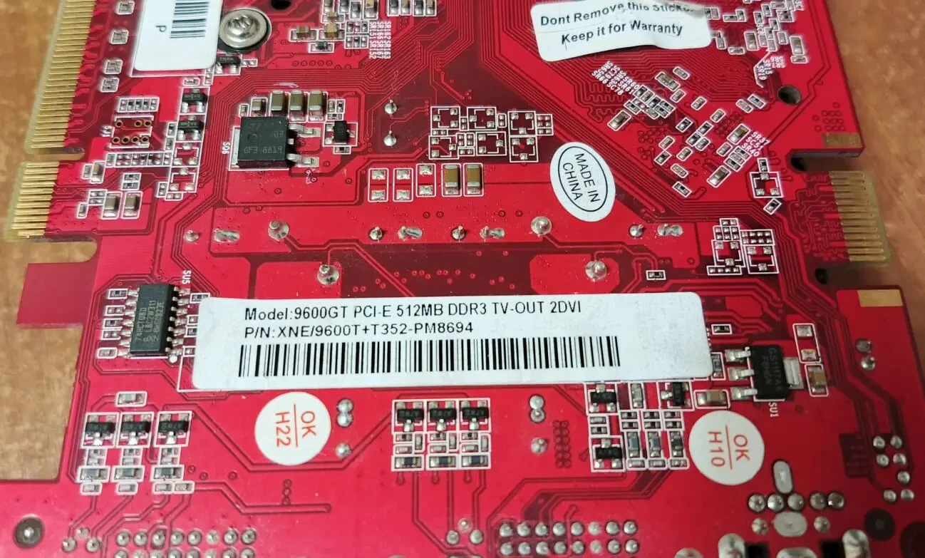 Видеокарта GAINWARD GEFORCE 9600 GT 512MB (GDDR3,256 BIT,PCI-EX,Б/У) 3