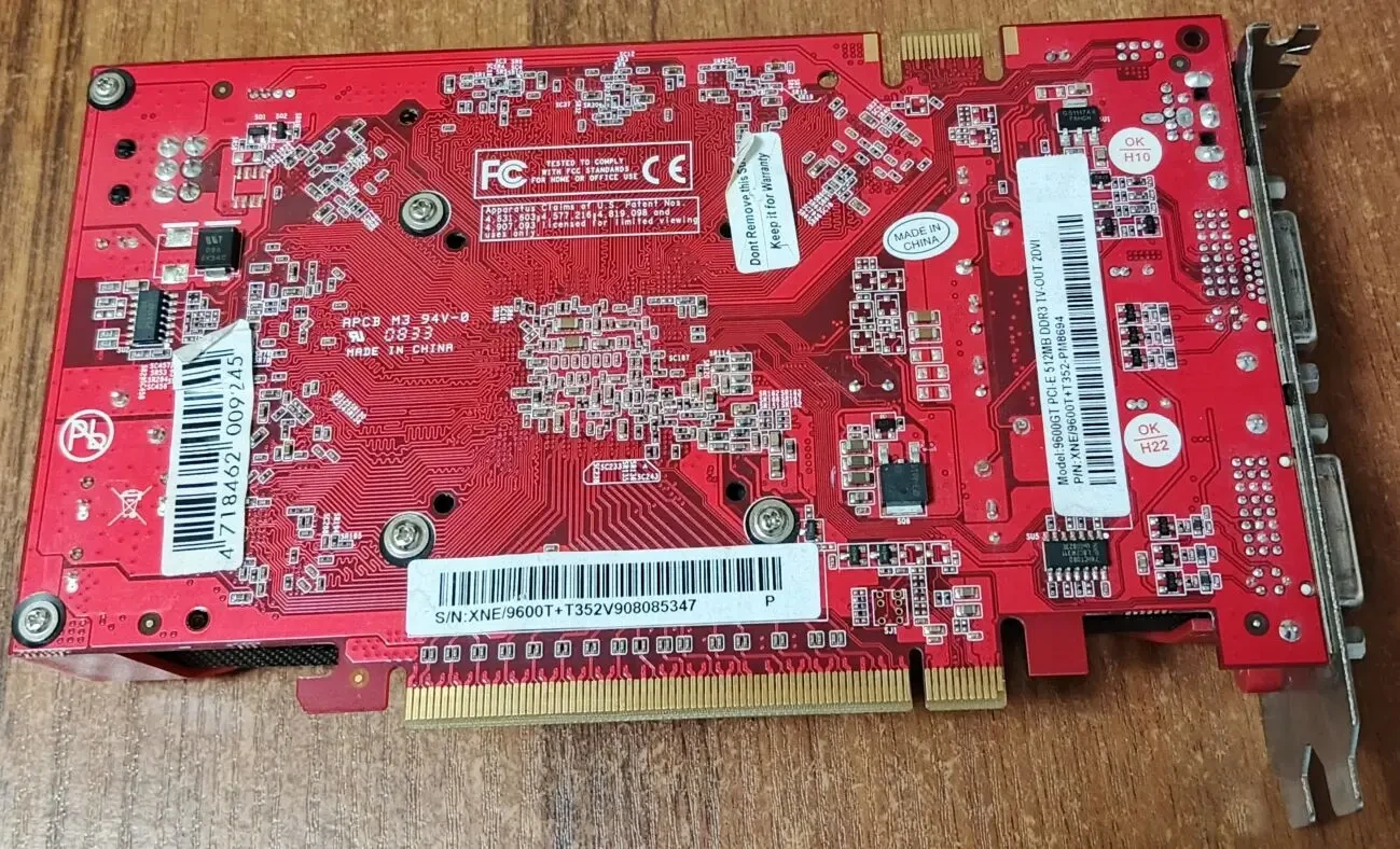 Видеокарта GAINWARD GEFORCE 9600 GT 512MB (GDDR3,256 BIT,PCI-EX,Б/У) 2