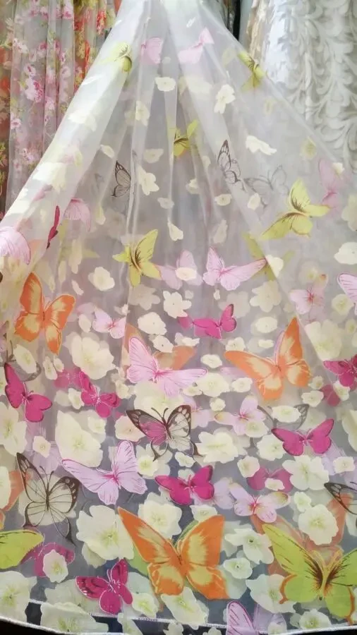 Тюль метелики.