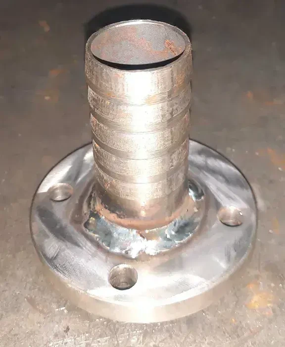 Фланці НШ-32 для гідроколуна, Фланець штуцер і штуцер ялинка шланговий 4