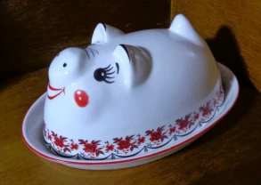 Сальница блюдо украинский сувенир кабанчик