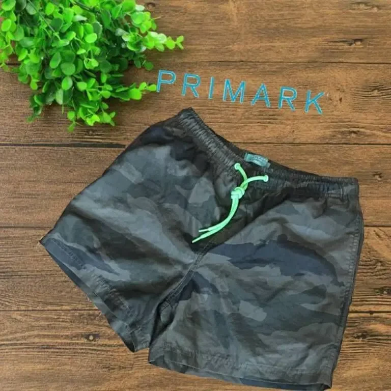 Primark Шорты мужские /подростковые с плавками камуфляж хаки S