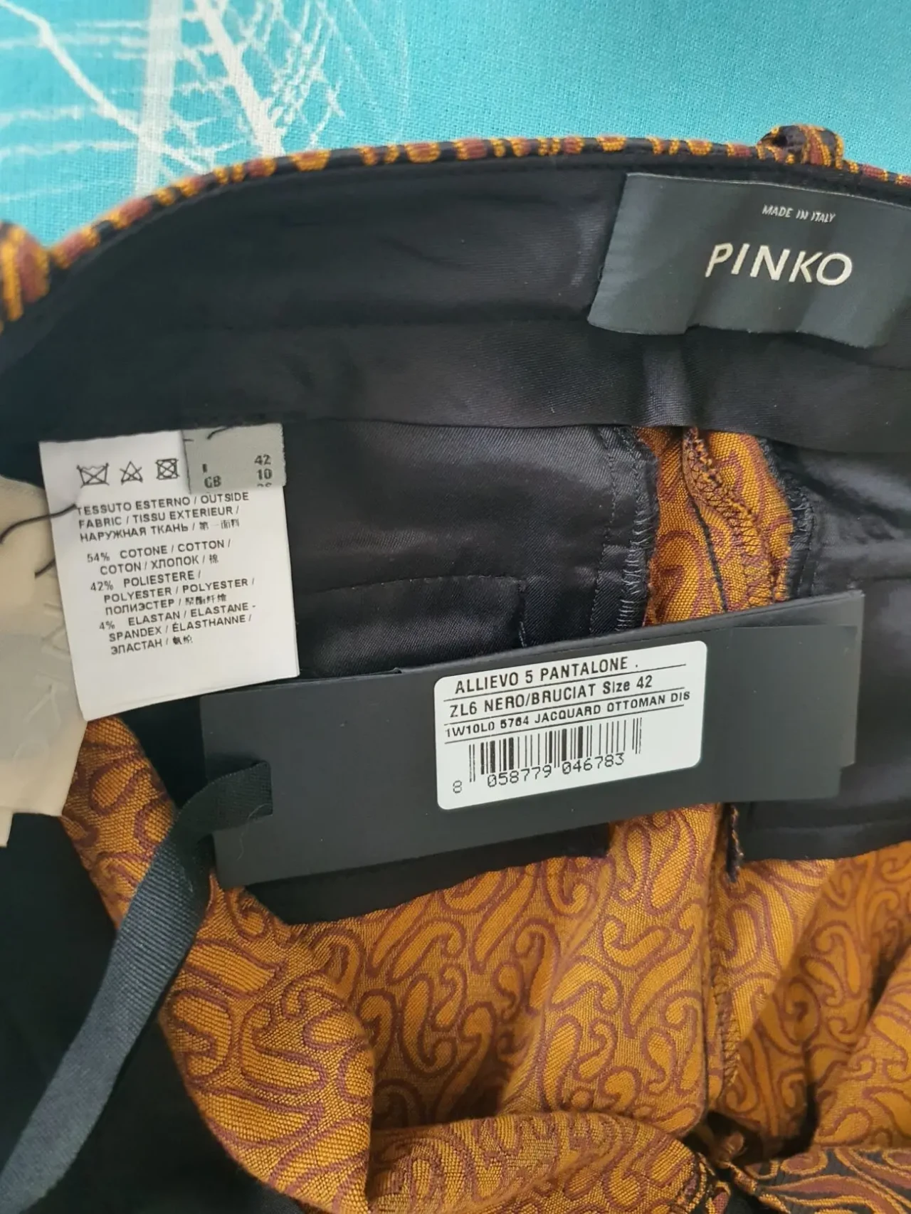 Жіночі штани Pinko з розкішним візерунком 5