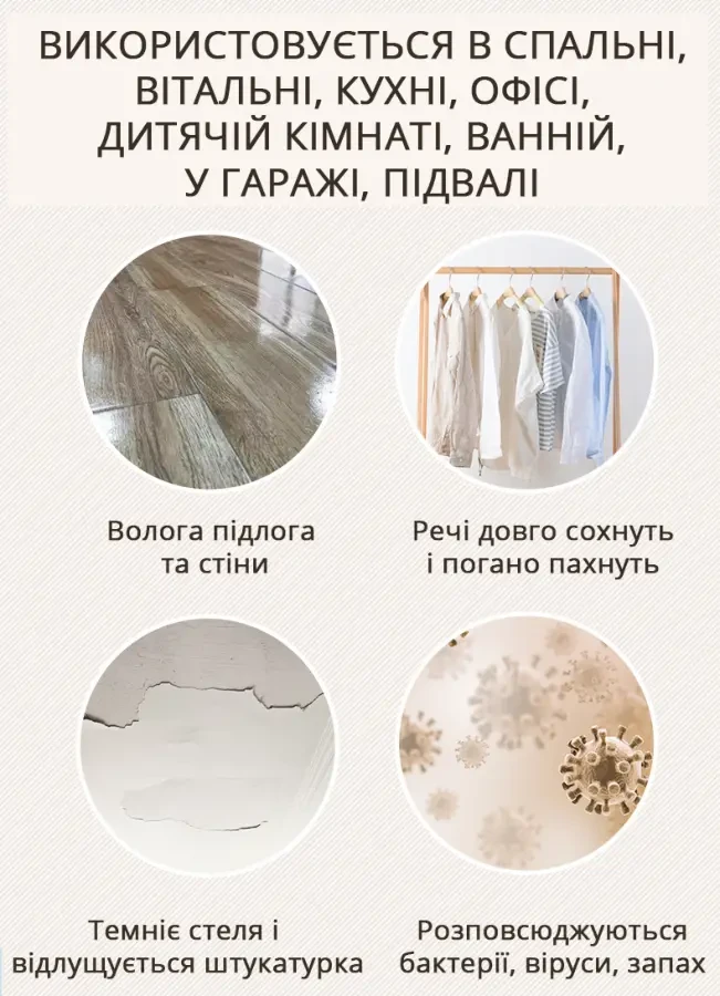 Ефективний осушувач повітря Aircond D-12L  забудьте про вологість 3