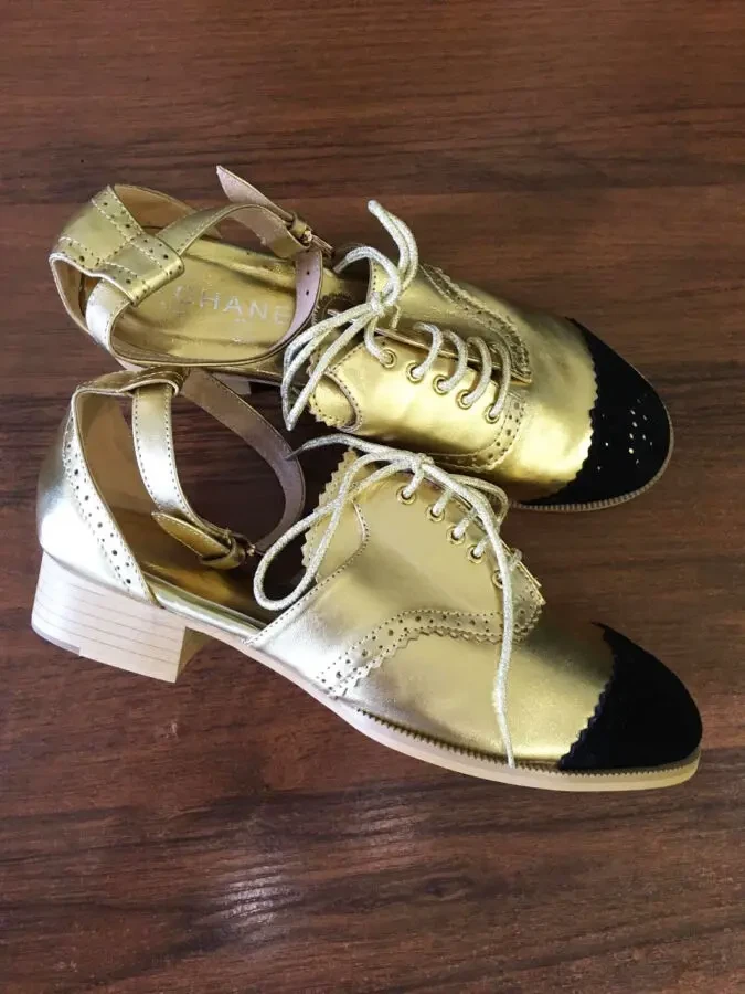 Туфлі Chanel шкіряні в наявності р.37-38 N00444 Багато цікавого, запи 9