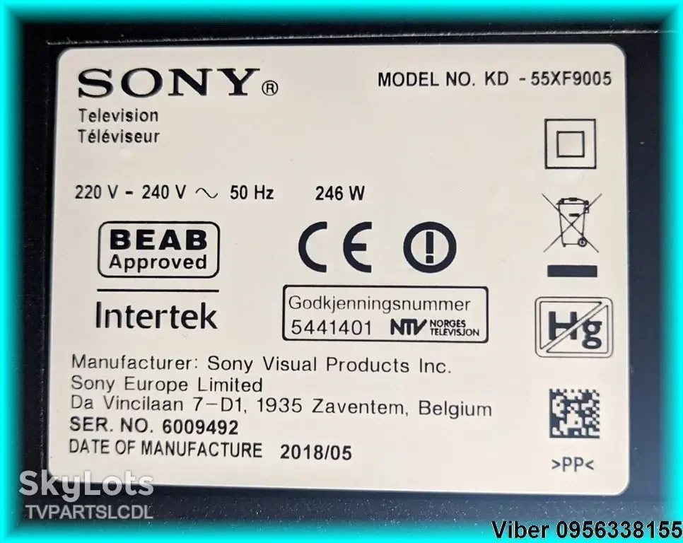 блок живлення 1-983-329-11 APS-419 для SONY KD-55XF9005 8