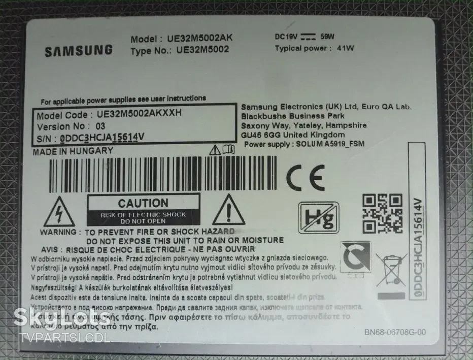 Main board BN41-02582B, BN94-12042 для SAMSUNG UE32M5000, UE32M5002 7