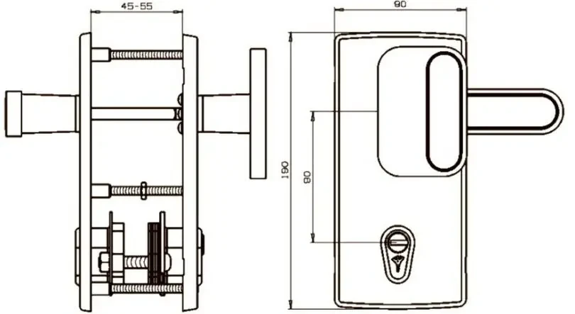 Фурнітура захисна MUL-T-LOCK Standart Броненакладка накладка на замок 6