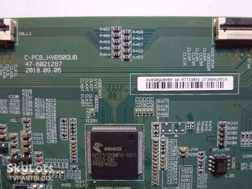 плата T-CON 47-6021287 для Philips 65PUF6192 Ergo 65DUS8000 2