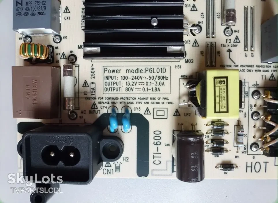 блок питания P6L01D, З168P-P6L01D-W0, 5835-P6L01D-W000 LG 65UH5500 3