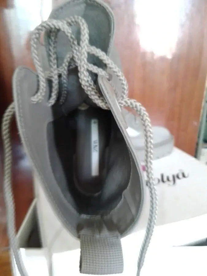 Осенние текстильные женские ботинки ZARA 6