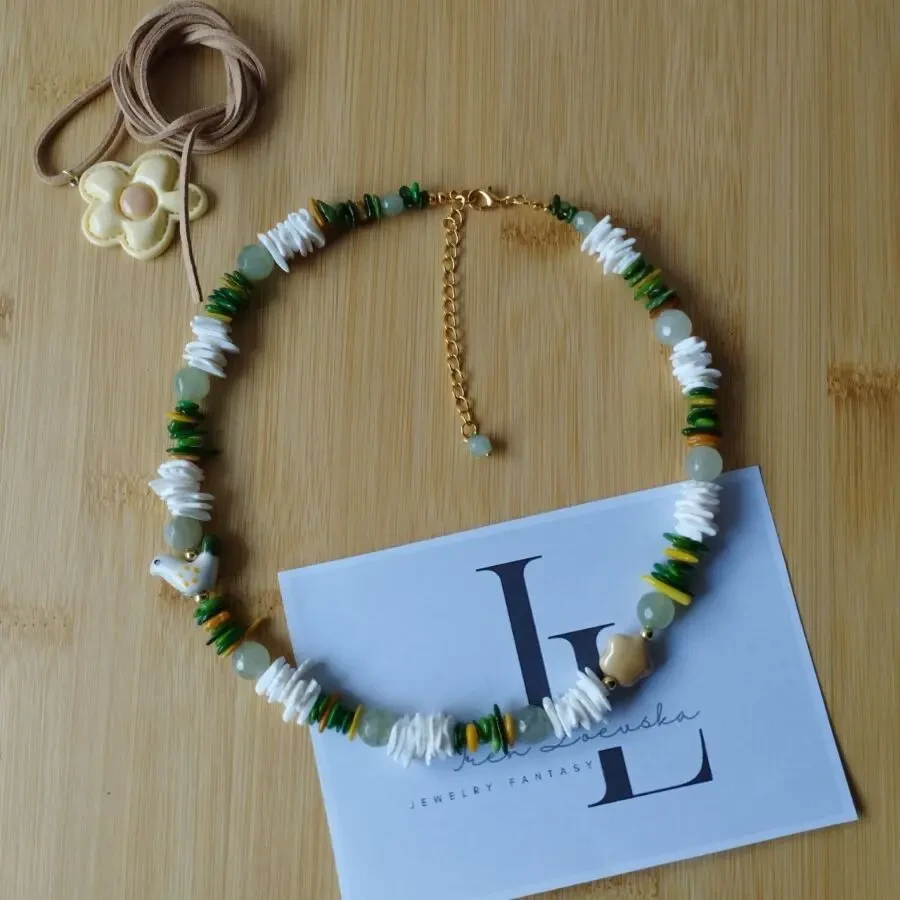 Колье ручной работы, чокер ожерелье, бижутерия handmade 3