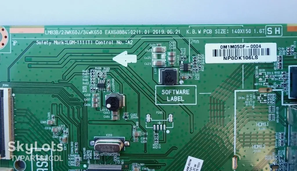 Main Board EAX68884702 1.0 для монітора LG 34WL60 3