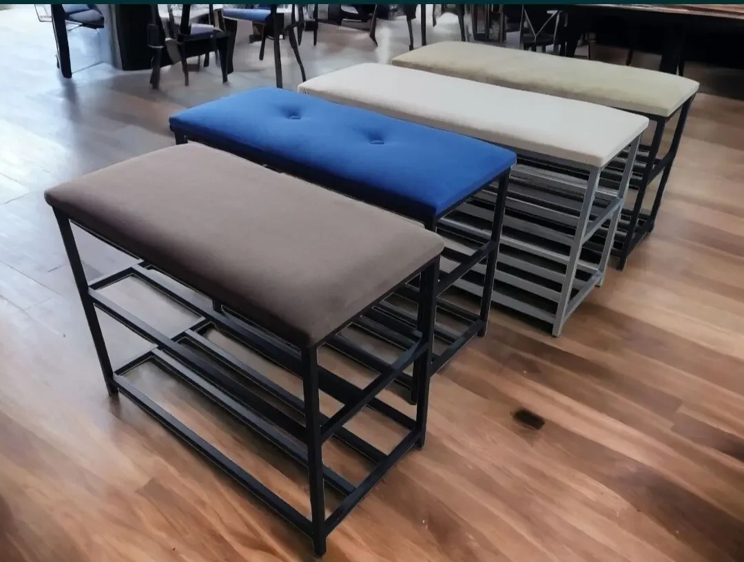 Банкетка LOFT 60см с полками для обуви