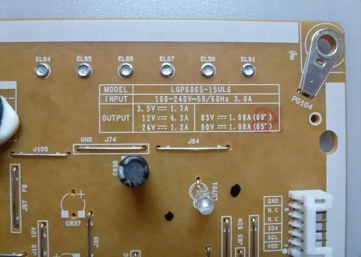 Блок питания PLDL-L405A, EAY63729201, EAX66055501 LG 60UF7700 60UH6090 3