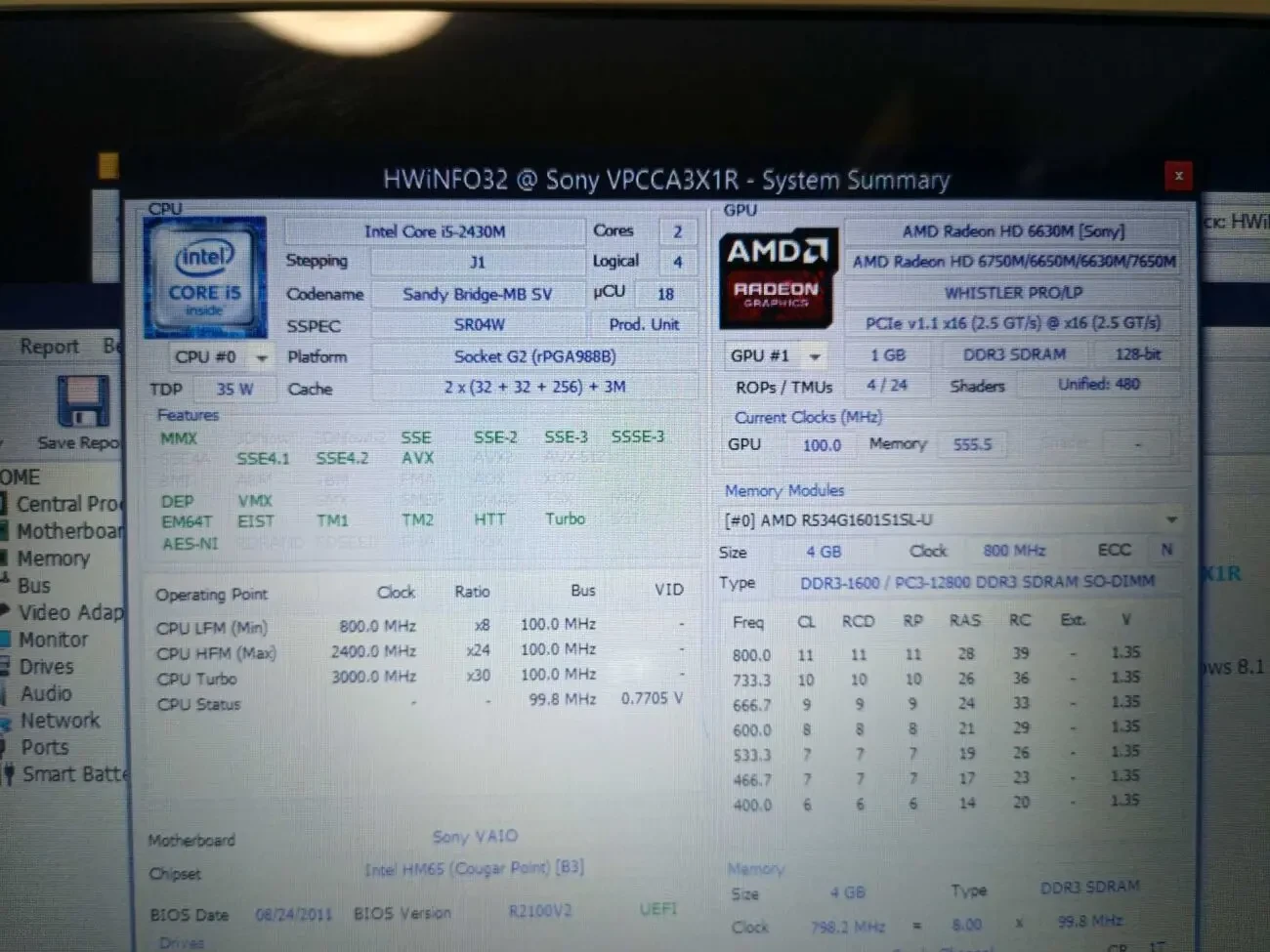 ноутбук soni pcg-61715v 5