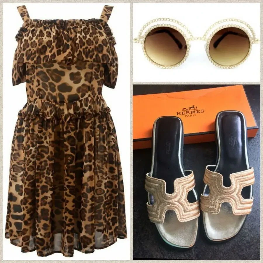 Літня сукня сарафан Dolce Gabbana леопард 2