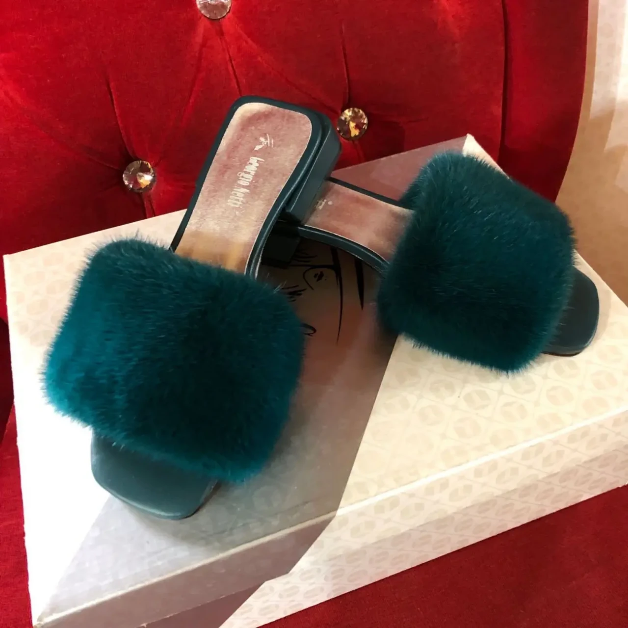 Тапочки норка,хутряні 8