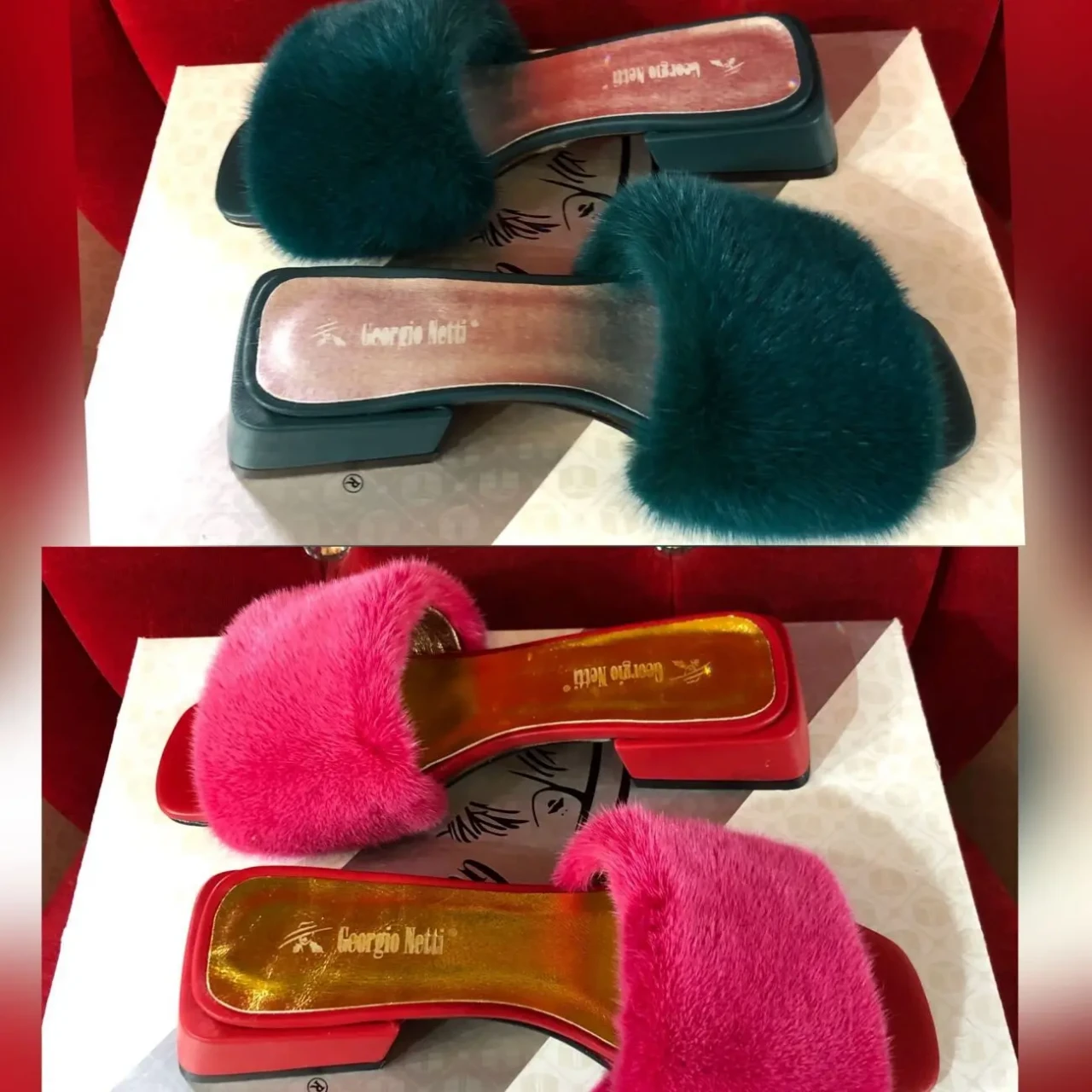 Тапочки норка,хутряні