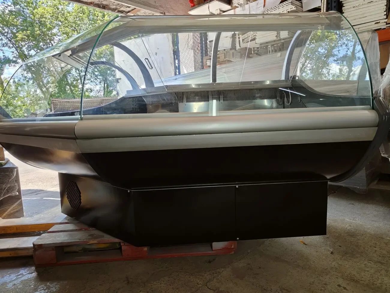 Холодильна вітрина кутова, холодильний прилавок кут 3