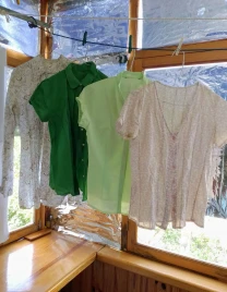 Блузка 10 с летняя рубашка набор 4 блузы хлопок, белая, зеленая