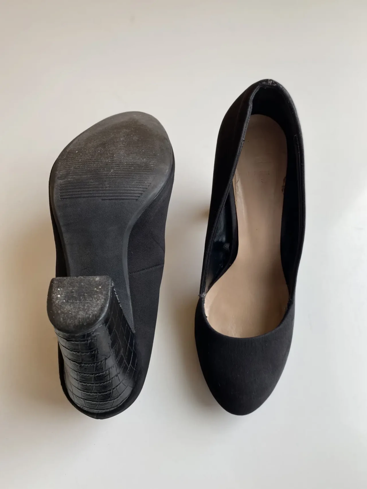 Чорні туфлі FF, 39 розмір 10