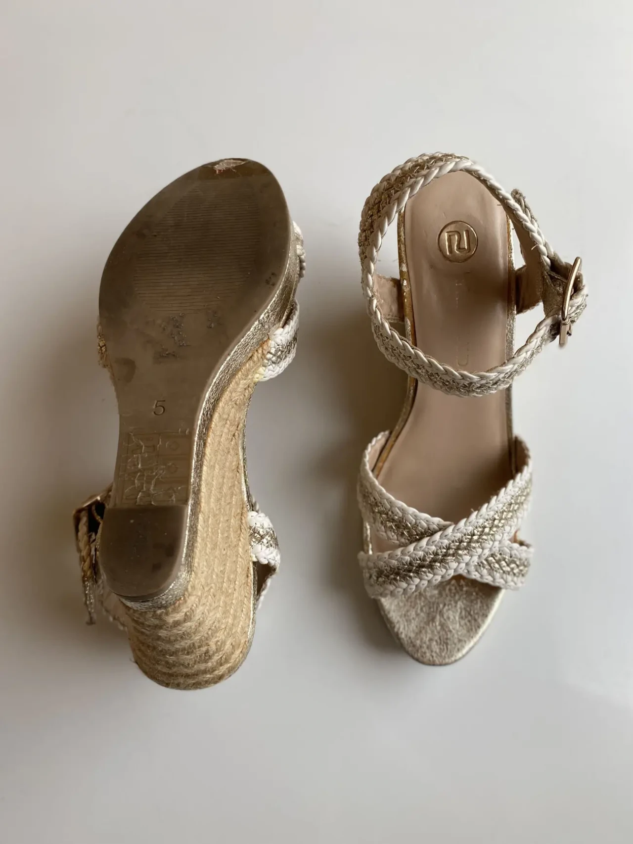 Жіночі босоніжки River Island на танкетці, 38 розмір 8